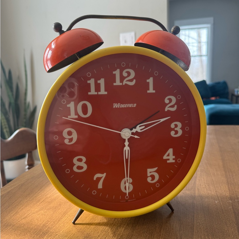 Orange and Yellow Retro Alarm Clock